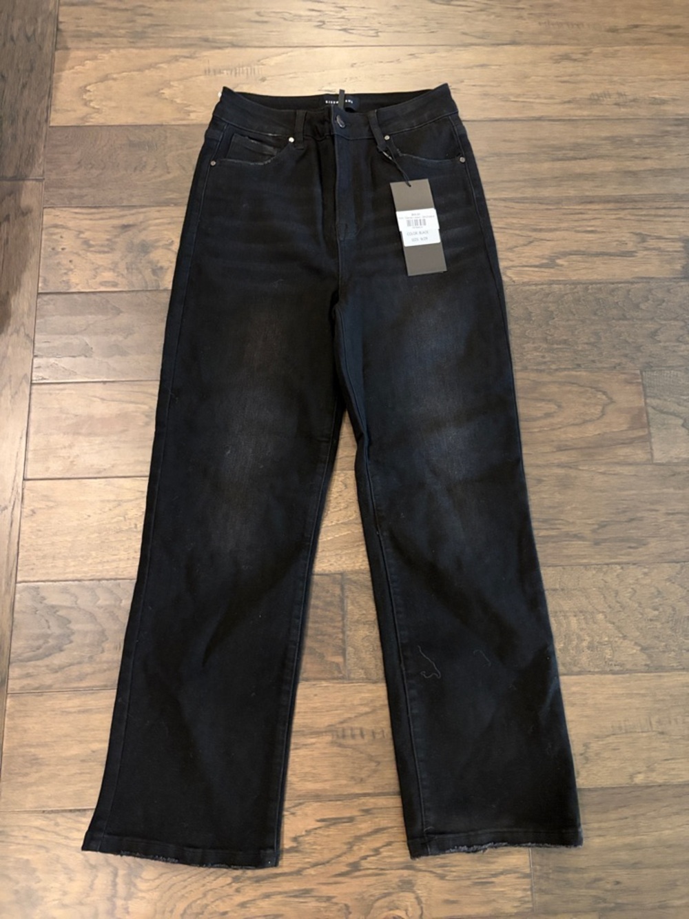 New With Tags Risen High Rise Black Stretch Denim Ankle Jeans Sz 9/29